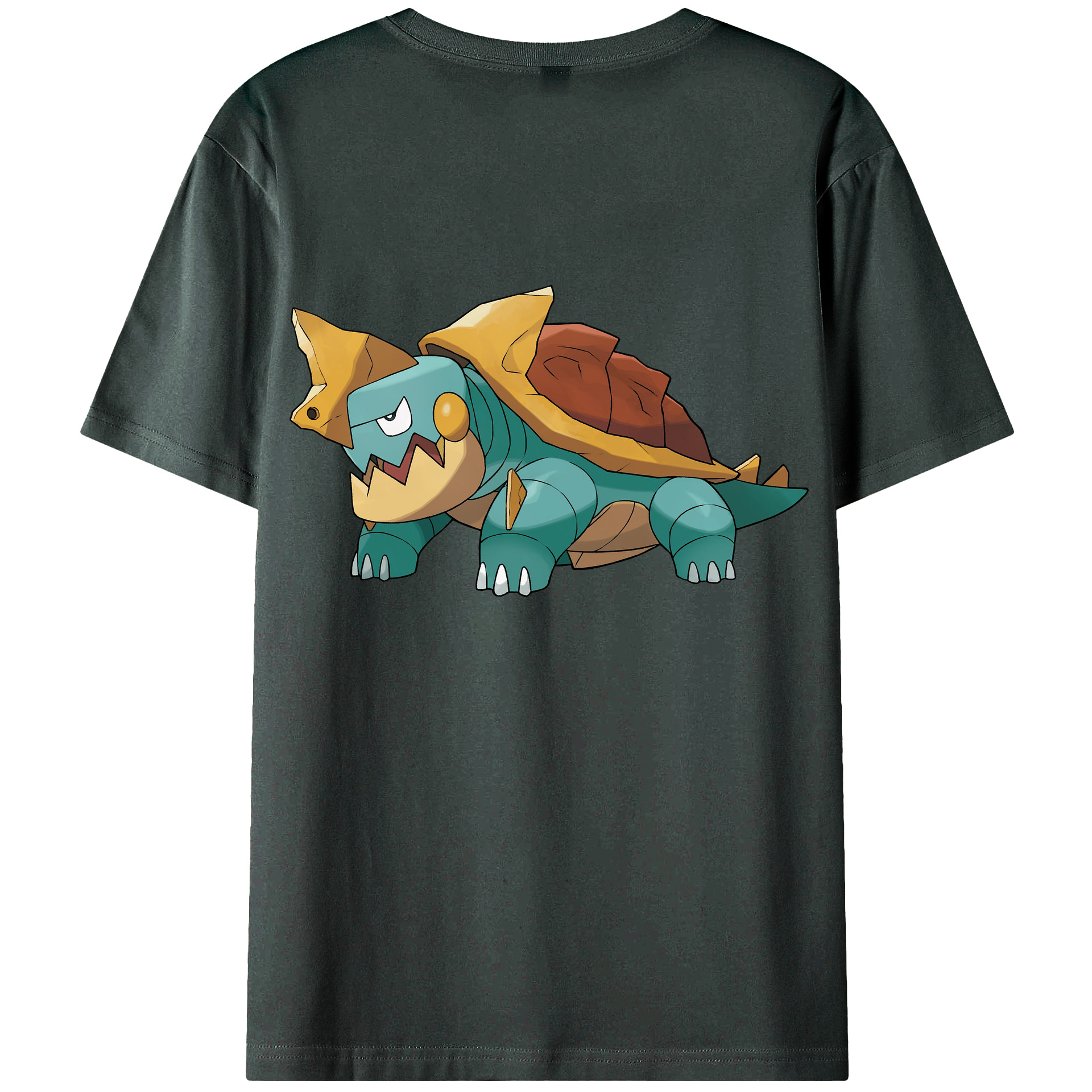（画像用） ポケットモンスター Pokémon 綿100％ メンズ半袖Tシャツ（バックプリント） 通気性